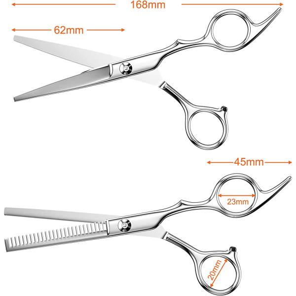 2-delt frisørsaks sæt, super skarpe og præcise frisørsakse