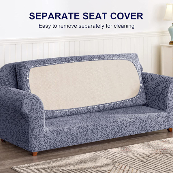 Sofaovertrekk Sofaovertrekk 2-delt Jacquard Damask Slipcovers fo