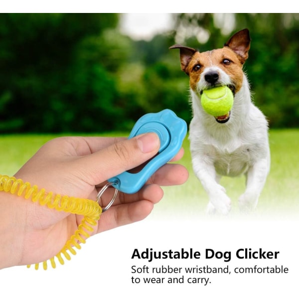 Säädettävä Training Clicker 3 Gears hihnan muotoinen koiran koulutusklikka