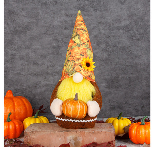 1 stk Thanksgiving Harvest Pumpkin Doll Faceless Doll A