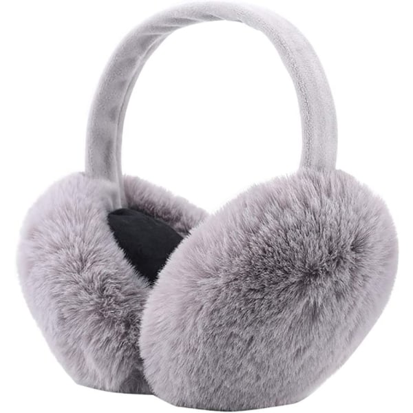 Winter Earmuffs, Foldable, Removable and Washable Plush Earmuffs