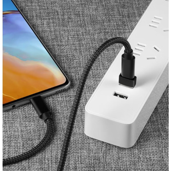 5-pak svart USB C hunn til USB hann adapter, hurtiglading og