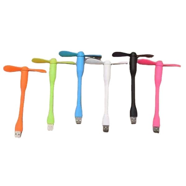 6-pack Mini USB-fläkt Bärbar Flexibel Kylare Fläkt för Dator