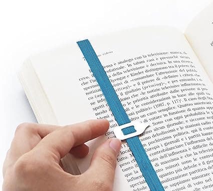 Elastiske bokmerker (blå) er perfekte for enhver bok, kontor - fema