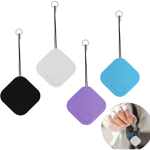 4 deler Bluetooth Key Finder Trådløs Smart Tag Mobiltelefonspor