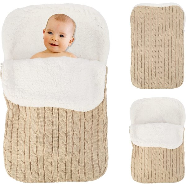 Fleece teppe for barnevogn, baby 0-12 måneder beige 4c11 | Fyndiq