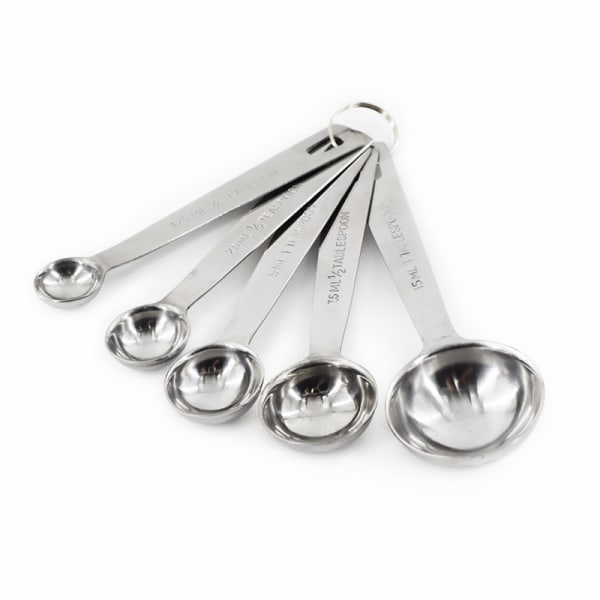 Stainless Steel Measuring Spoon Set Silver, Standard