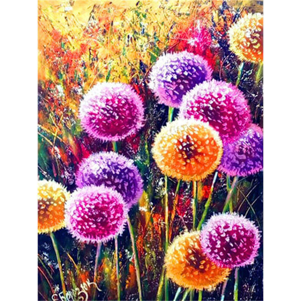 30x40cm 5D DIY timanttimaalaus täydellinen, sarja Pissenlit#C, DIY Diamon
