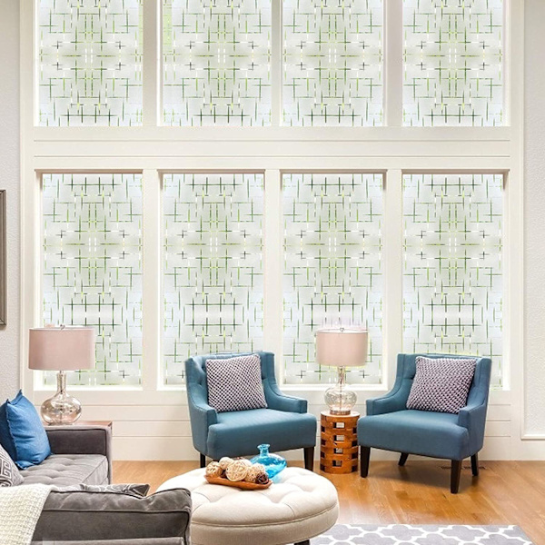 2 kappaletta ikkunakalvoa 45 x 200 cm itseliimautuva huurrettu lasikalvo