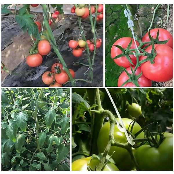 100 stk. 9,5 cm tomatclips til tomatplanter J-formet til T
