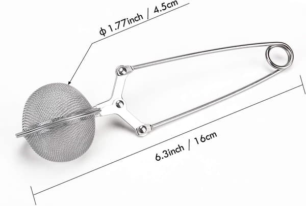 3-pakks Snap Ball Teisil, Premium Rustfritt Stål Teisil