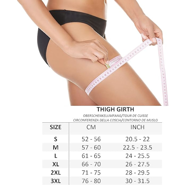 (L)Unisex Anti-Chafing Elastiska Lårband Stretchy för att Förhindra Lårskav