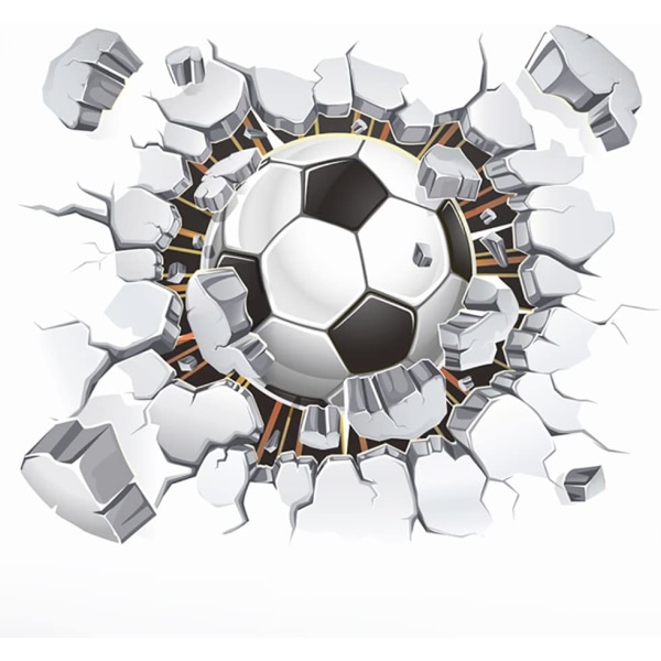 fodbold 3d vægklistermærker (50*65cm) I Sport Dekorative klistermærker