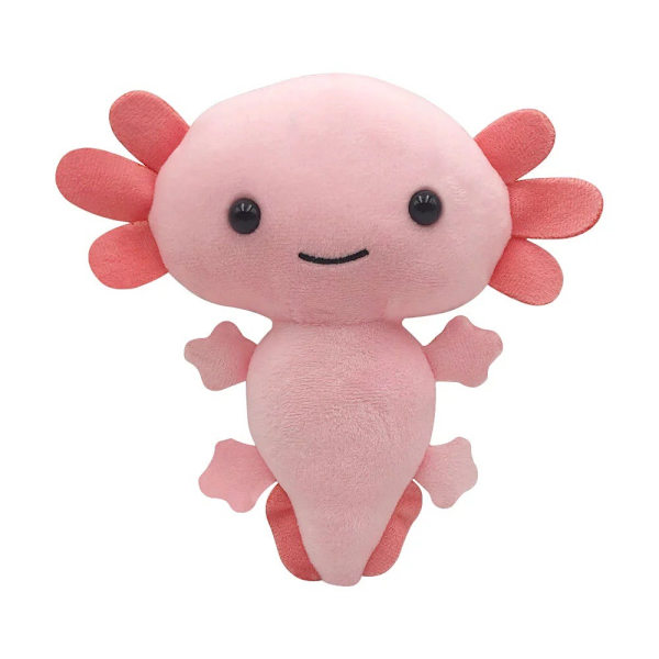 Rosa Salamander docka plyschleksak Axolotl docka hexagonal dinosaurie