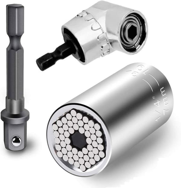 Universal Socket Set, 7-19mm Multi-Function Cordless Ratchet