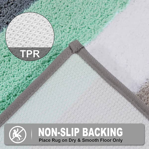 Sklisikker og absorberende mikrofiber badematte maskinvaskbar
