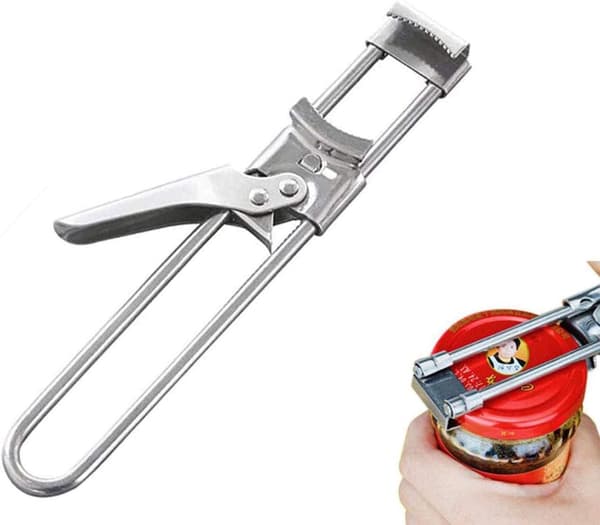 Justerbar krukke- og flaskeåpner, justerbar multifunksjonell flekk