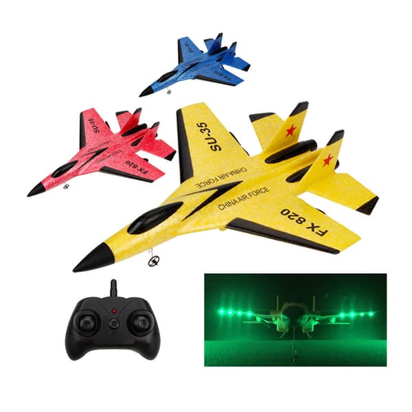 Blå Su 35 FX620 Fjernstyrt Fly Kontrollenhet Su-35 Jagerfly Modellfly Barn