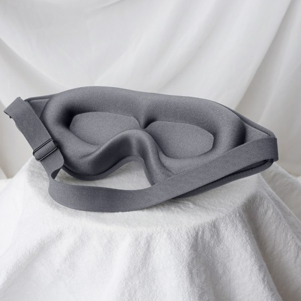 Sølvgrå-3D-søvnmaske, nattmaske, øyemaske, øyedeksel for S