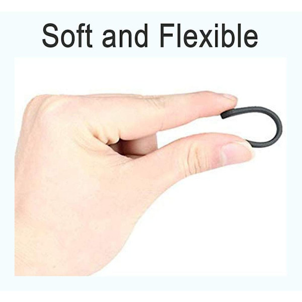 5 par Anti-Slip Silikone Solbriller Strømper Sort