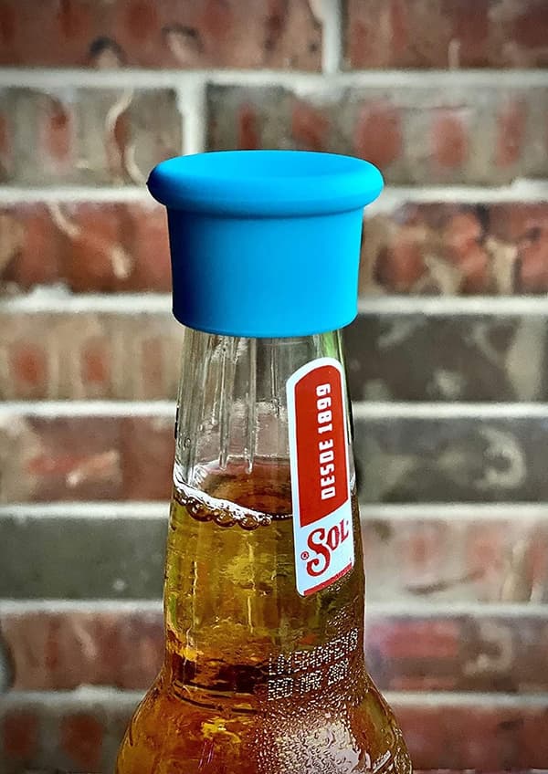 Flaskestopper, 6 gjenbrukbare vinstoppe i silikon