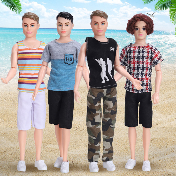 15 kpl miesten Barbie-nukke casual vaatteet muodikkaita miesten