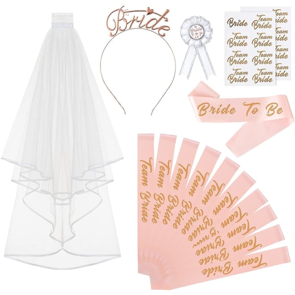 Bachelorette Hen Night Favors Rose Gold Group Set für Junggeselli