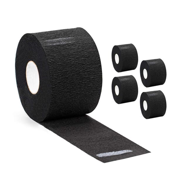 2-pack 200 engångsbarberhalspappersremsor svart expanderbar