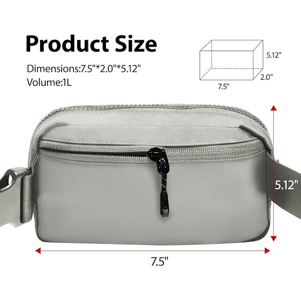 Crossbody Fanny Packs Unisex Mini Vyötärölaukut Naisille