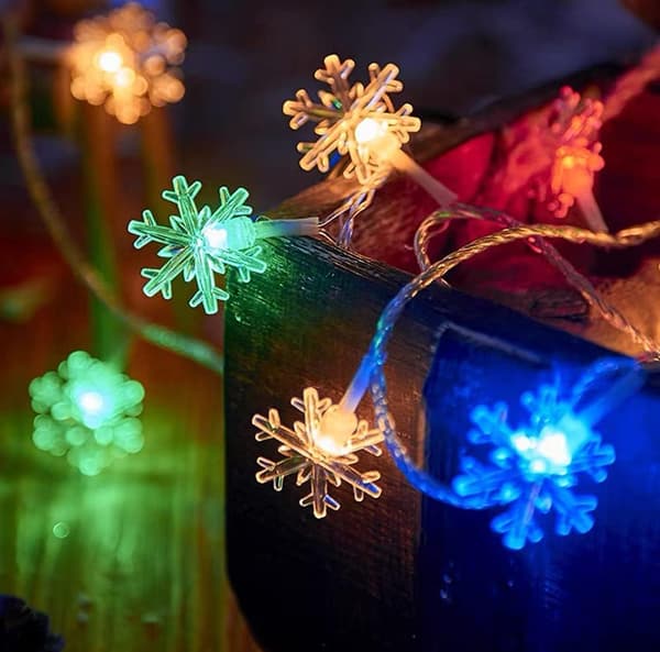 19ft/40LED lumikide lamppu string ulkona vedenpitävä talo de