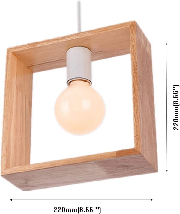 E27 Kreative Pendellamper Industrielle Træloftlampe Mo
