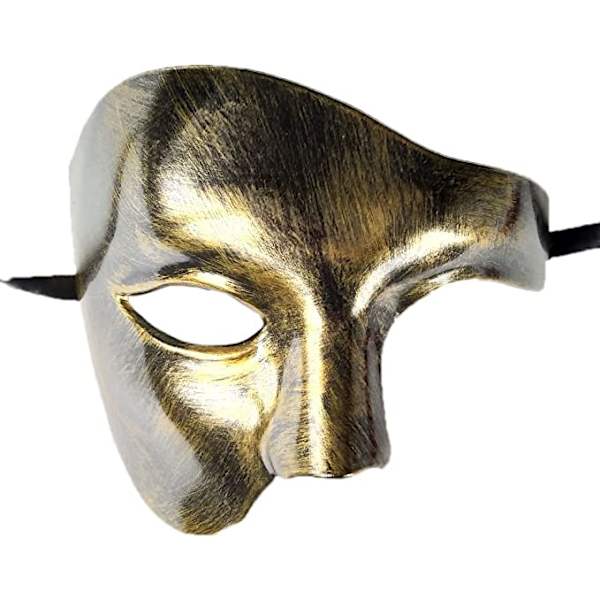 Maskeradmask för män Kvinnor Par Phantom of the Opera Mask H