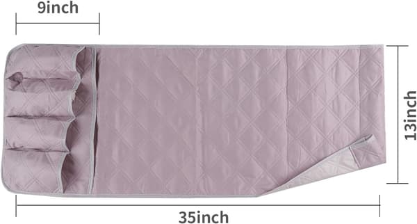 Sofa Armrest Organizer (Grå), 5 Lommer, Sklisikker, Passer Til