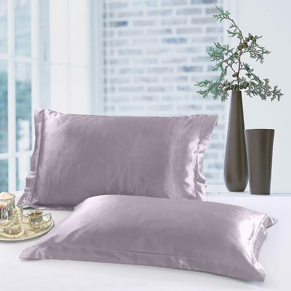 Satin Silk Fitted Sheet Deep Pocket Bed Flat Sheet Set Bedding 3