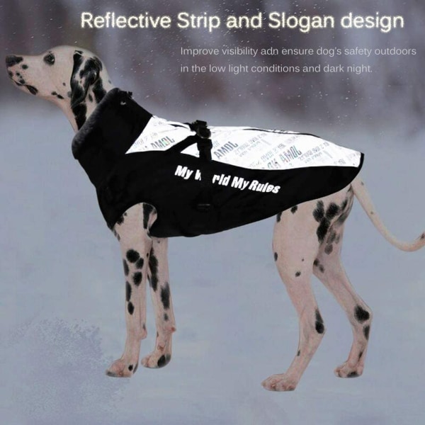 Koiran talvitakki vedenpitävä takki lämmin heijastava pehmeä pehmopentu