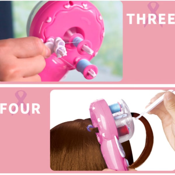 Elektrisk leketøy DIY variabel jente hår flette skjønnhet hår tilbehør 6160  | Fyndiq