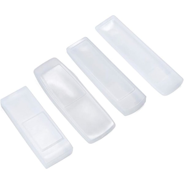 16 x 5 cm (4) Vandtæt silikone TV-fjernbetjening beskyttende Co