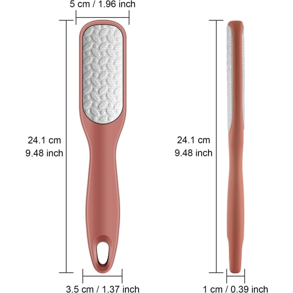 Dobbeltsidet Fodskraber i Rustfrit Stål Pedicure Fil (1 stk