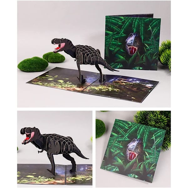 Fødselsdagskort Gave til Dine Forældre (Tyrannosaurus), Venner og