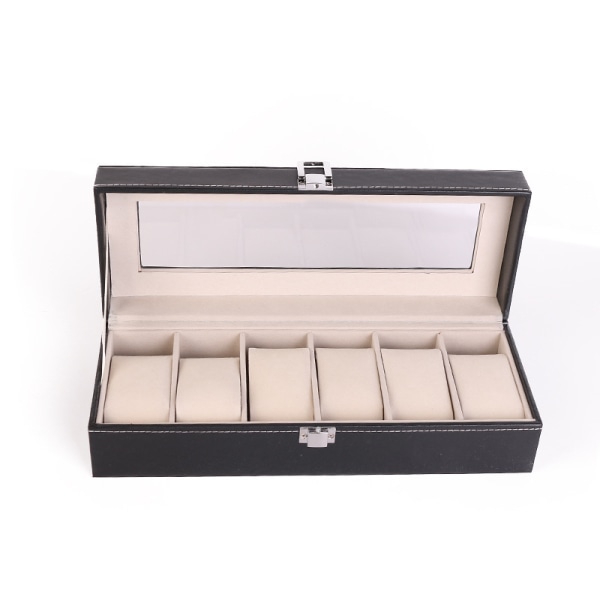 Watch Box with 6 Slots, Watch Box for 6 Watches, Watch Display w