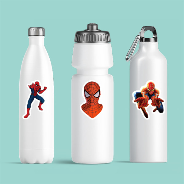 50 stykker superhelte klistermærke sæt - Spider Man Decal dekoration til