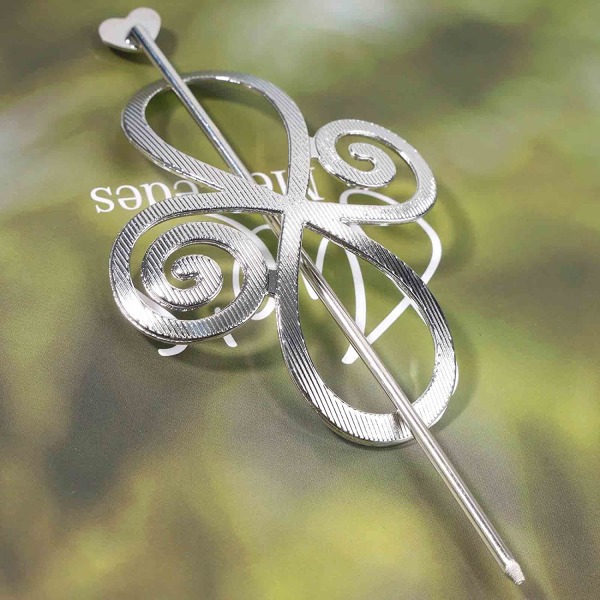 Vintage Celtic Knot Infinity Symbol Hårklipp Hårklipp Langt hår