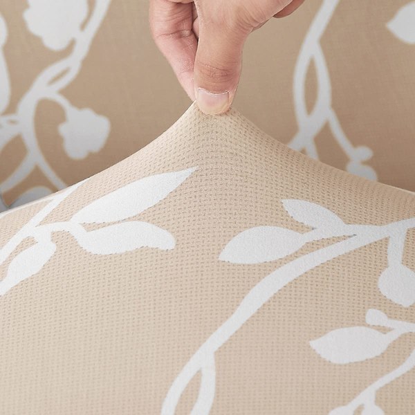 Spisestolstrekk Stretch Trykt Skandinavisk Stolstrekk