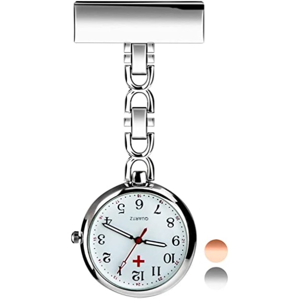 Sygeplejerskebrocheur Medicinsk ur hængende lommeure Quartz W