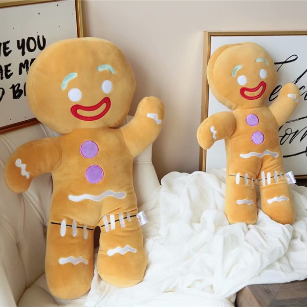 Söt pepparkaksgubbe plyschleksak baby blidka docka kex Ma