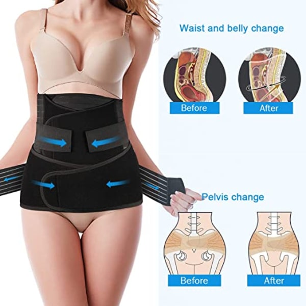 Postpartum Belly Belly Belly 3 in 1 Post Pregnancy Support Belt C-secti