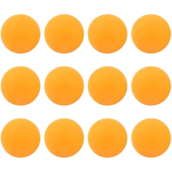 12-pakning Ping Pong-baller (1 pakke) - Oransje