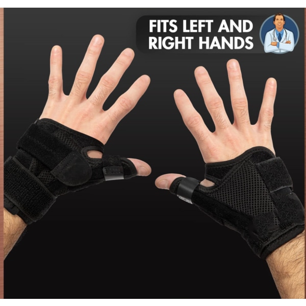 Tumskena, tumstag för höger och vänster hand - för artrit,
