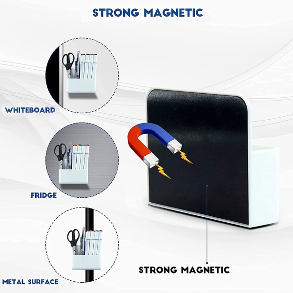 2-delad magnetisk pennhållare Magnetisk markörhållare, Marker Ho