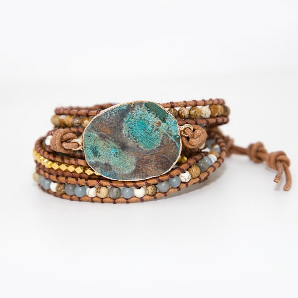 Dazzlande Handgjorda Läderarmbandskollektion